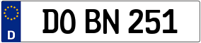 Truck License Plate